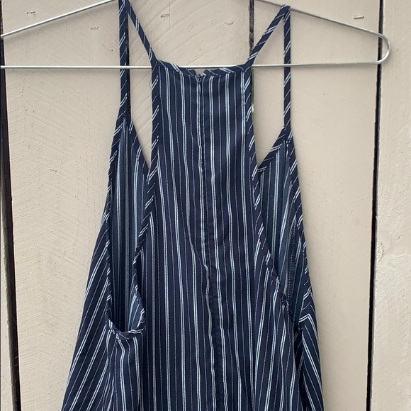 Dress Forum Pants & Jumpsuits 345 Navy And White Pinstripe Jumpsuit